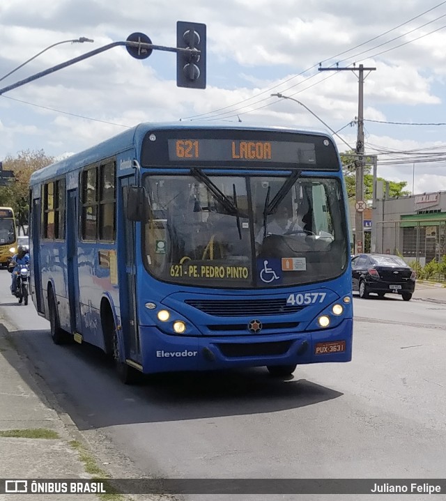 Milênio Transportes 40577 na cidade de Belo Horizonte, Minas Gerais, Brasil, por Juliano Felipe. Número da foto: #9299522.