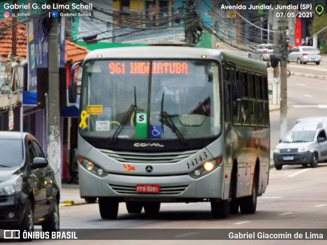 Rápido Campinas 14143 na cidade de Jundiaí, São Paulo, Brasil, por Gabriel Giacomin de Lima. Número da foto: #9300973.