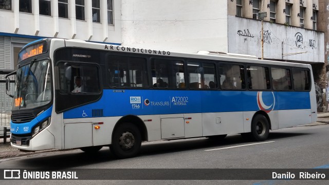 Transurb A72002 na cidade de Rio de Janeiro, Rio de Janeiro, Brasil, por Danilo  Ribeiro. Número da foto: #9300231.