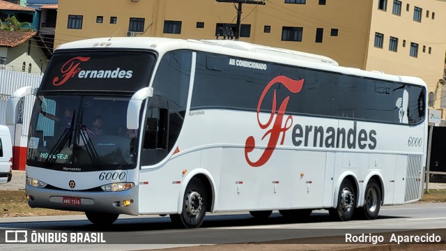 Fernandes Turismo 6000 na cidade de Conselheiro Lafaiete, Minas Gerais, Brasil, por Rodrigo  Aparecido. ID da foto: 9302339.