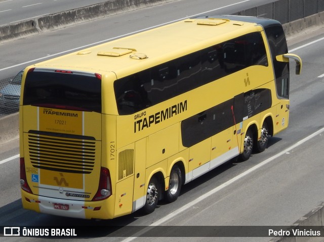 Viação Itapemirim 17021 na cidade de Nova Iguaçu, Rio de Janeiro, Brasil, por Pedro Vinicius. Número da foto: #9301956.
