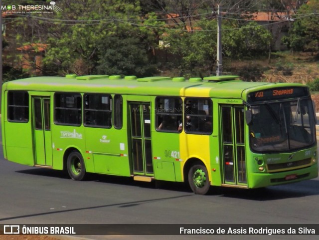 Transcol Transportes Coletivos 04421 na cidade de Teresina, Piauí, Brasil, por Francisco de Assis Rodrigues da Silva. Número da foto: #9302570.