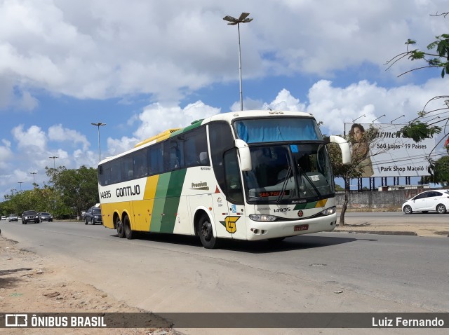 Empresa Gontijo de Transportes 14935 na cidade de Maceió, Alagoas, Brasil, por Luiz Fernando. ID da foto: 9303792.