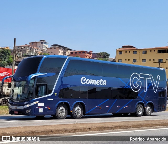 Viação Cometa 18312 na cidade de Conselheiro Lafaiete, Minas Gerais, Brasil, por Rodrigo  Aparecido. Número da foto: #9302321.