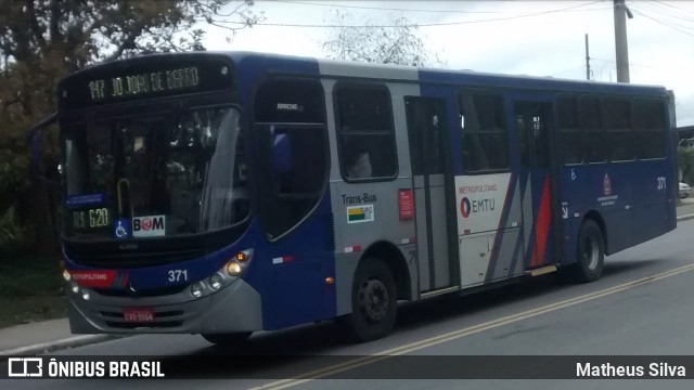 Trans Bus Transportes Coletivos 371 na cidade de São Bernardo do Campo, São Paulo, Brasil, por Matheus Silva. Número da foto: #9302028.