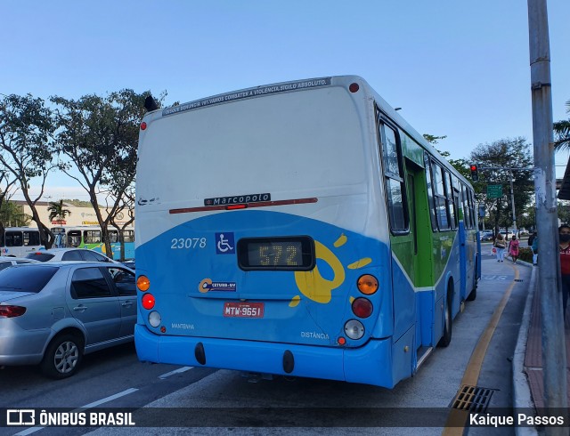 Viação Grande Vitória 23078 na cidade de Vitória, Espírito Santo, Brasil, por Kaique Passos. Número da foto: #9303585.