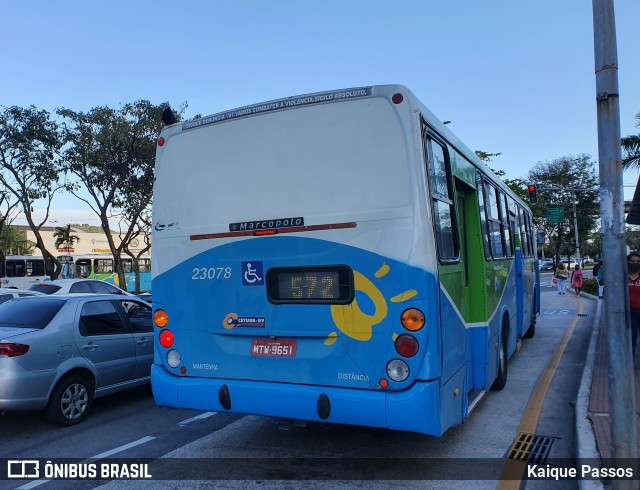 Viação Grande Vitória 23078 na cidade de Vitória, Espírito Santo, Brasil, por Kaique Passos. ID da foto: 9303585.