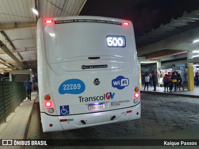 Nova Transporte 22289 na cidade de Vila Velha, Espírito Santo, Brasil, por Kaique Passos. ID da foto: 9303556.