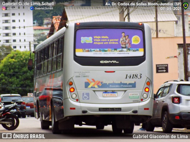 Rápido Campinas 14183 na cidade de Jundiaí, São Paulo, Brasil, por Gabriel Giacomin de Lima. Número da foto: #9303764.