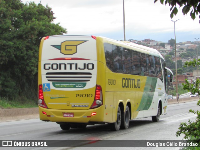 Empresa Gontijo de Transportes 19010 na cidade de Belo Horizonte, Minas Gerais, Brasil, por Douglas Célio Brandao. ID da foto: 9307659.