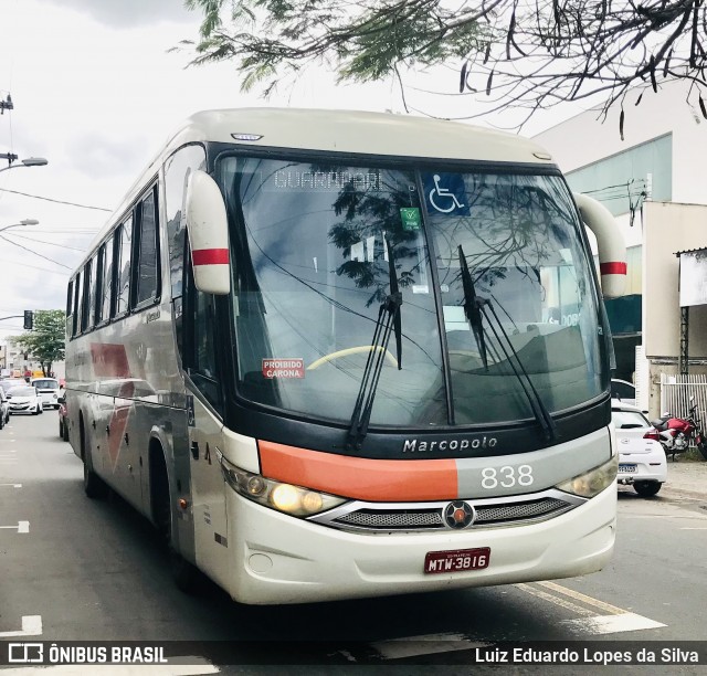 Viação Alvorada 838 na cidade de Guarapari, Espírito Santo, Brasil, por Luiz Eduardo Lopes da Silva. Número da foto: #9305726.