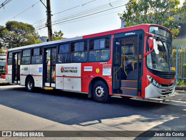 Express Transportes Urbanos Ltda 4 8005 na cidade de São Paulo, São Paulo, Brasil, por Jean da Costa. ID da foto: 9307530.