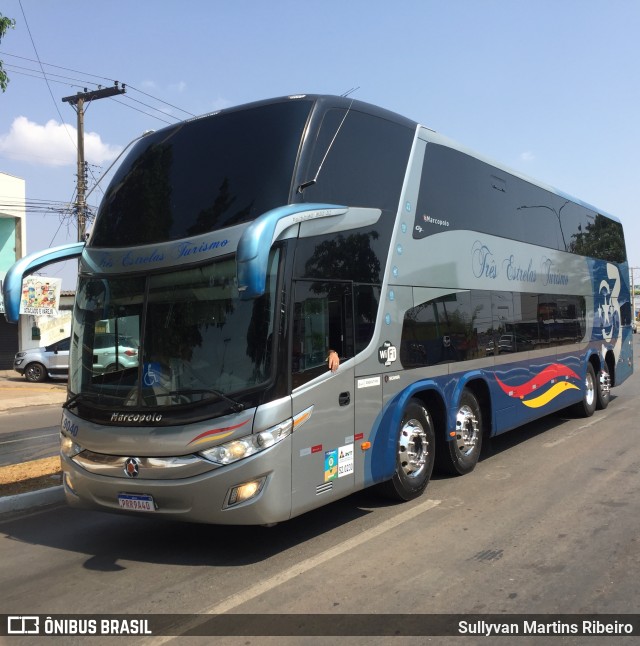 Três Estrelas Turismo 9040 na cidade de Anápolis, Goiás, Brasil, por Sullyvan Martins Ribeiro. ID da foto: 9306702.