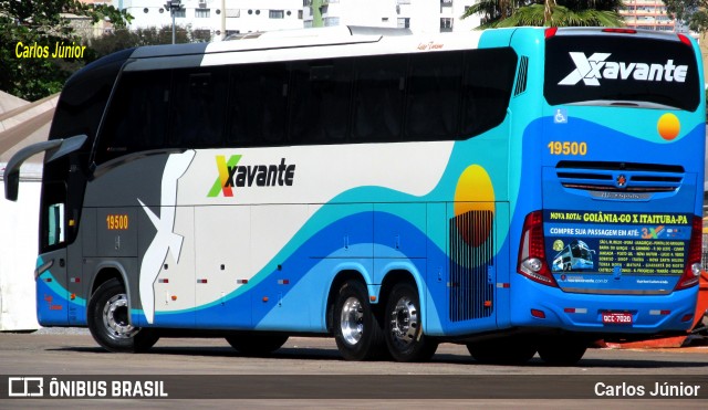 Viação Xavante 19500 na cidade de Goiânia, Goiás, Brasil, por Carlos Júnior. Número da foto: #9306636.