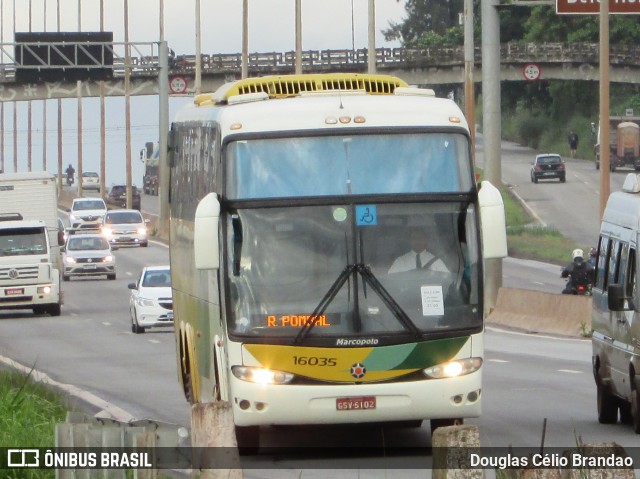 Empresa Gontijo de Transportes 16035 na cidade de Belo Horizonte, Minas Gerais, Brasil, por Douglas Célio Brandao. ID da foto: 9307538.