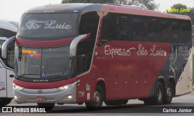 Expresso São Luiz 7790 na cidade de Goiânia, Goiás, Brasil, por Carlos Júnior. Número da foto: #9306743.