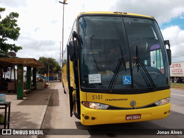 Viação Itapemirim 5101 na cidade de Goiana, Pernambuco, Brasil, por Jonas Alves. ID da foto: 9305956.