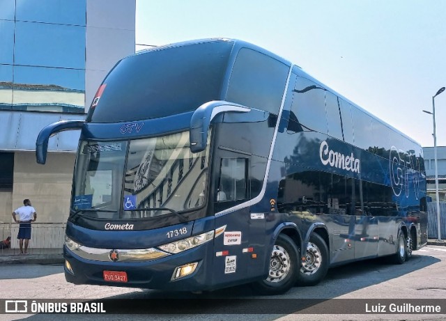 Viação Cometa 17318 na cidade de Rio de Janeiro, Rio de Janeiro, Brasil, por Luiz Guilherme. Número da foto: #9307034.