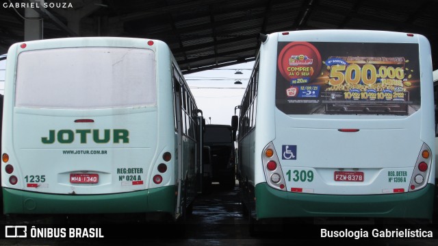 Jotur - Auto Ônibus e Turismo Josefense 1309 na cidade de Palhoça, Santa Catarina, Brasil, por Busologia Gabrielística. Número da foto: #9305690.
