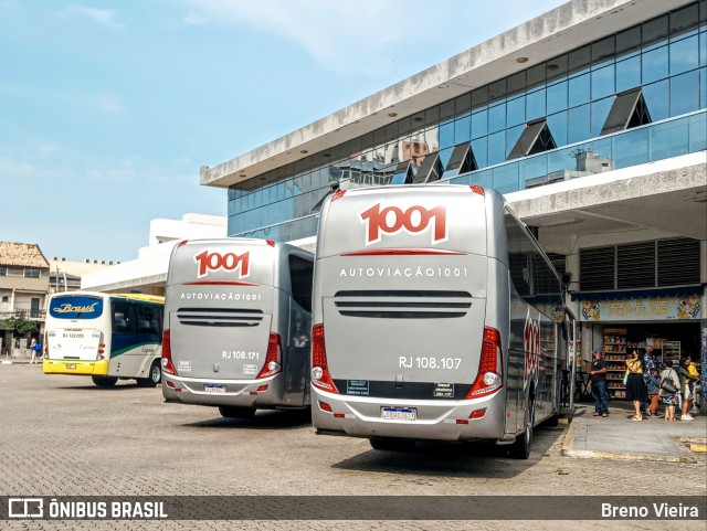 Auto Viação 1001 RJ 108.107 na cidade de Campos dos Goytacazes, Rio de Janeiro, Brasil, por Breno Vieira. ID da foto: 9305629.