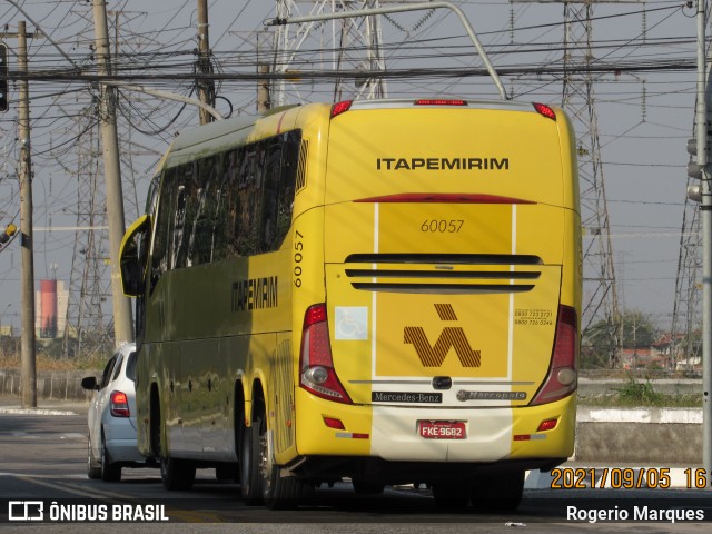 Viação Itapemirim 60057 na cidade de São José dos Campos, São Paulo, Brasil, por Rogerio Marques. ID da foto: 9305991.