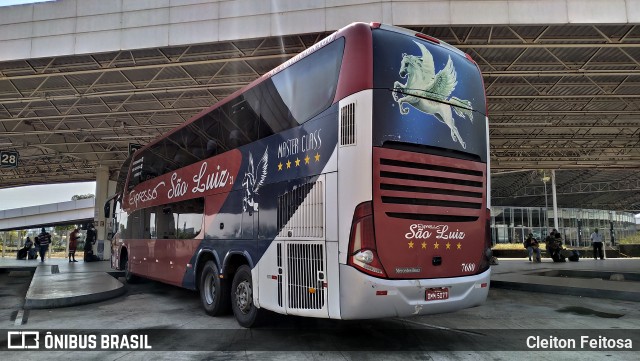 Expresso São Luiz 7680 na cidade de Brasília, Distrito Federal, Brasil, por Cleiton Feitosa. Número da foto: #9308495.