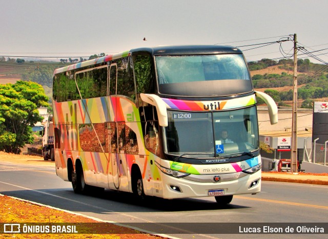 UTIL - União Transporte Interestadual de Luxo 11908 na cidade de Alfenas, Minas Gerais, Brasil, por Lucas Elson de Oliveira. Número da foto: #9309766.
