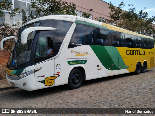 Empresa Gontijo de Transportes 18390 na cidade de Belo Horizonte, Minas Gerais, Brasil, por Hariel Bernades. ID da foto: 9308006.