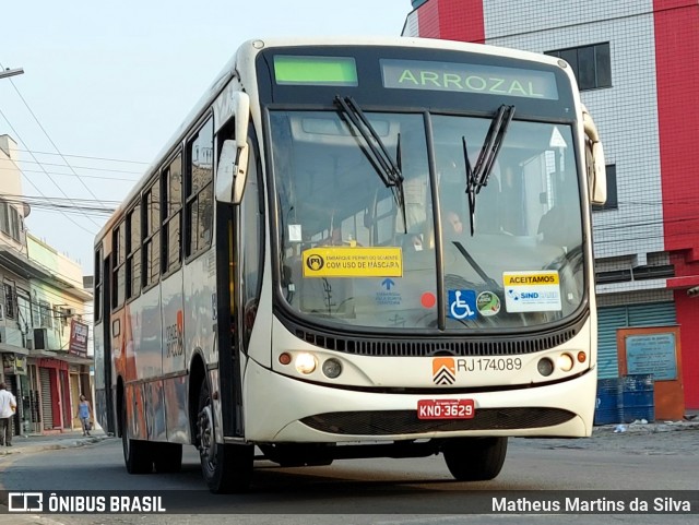 Viação Cidade do Aço RJ 174.089 na cidade de Pinheiral, Rio de Janeiro, Brasil, por Matheus Martins da Silva. Número da foto: #9311597.