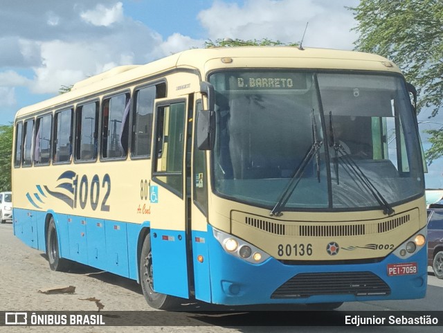 Expresso 1002 80136 na cidade de Nazaré da Mata, Pernambuco, Brasil, por Edjunior Sebastião. Número da foto: #9308686.