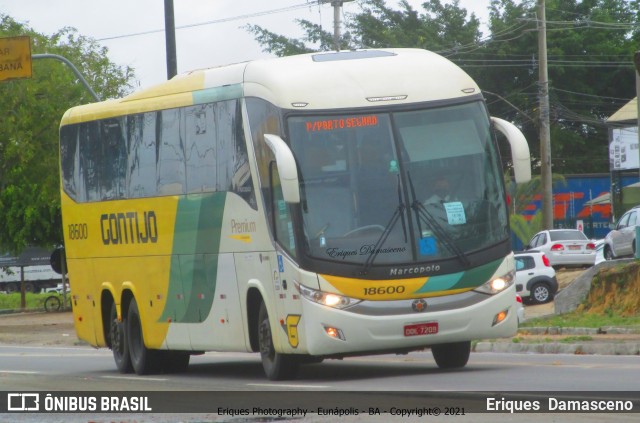 Empresa Gontijo de Transportes 18600 na cidade de Eunápolis, Bahia, Brasil, por Eriques  Damasceno. ID da foto: 9309227.