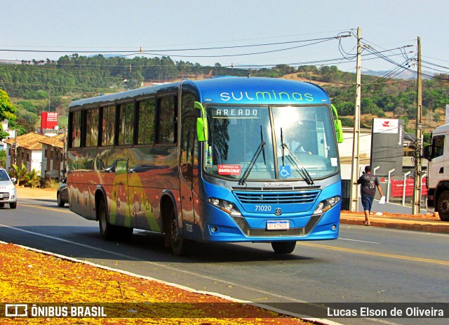 Viação Sul Minas 71020 na cidade de Alfenas, Minas Gerais, Brasil, por Lucas Elson de Oliveira. Número da foto: #9309509.