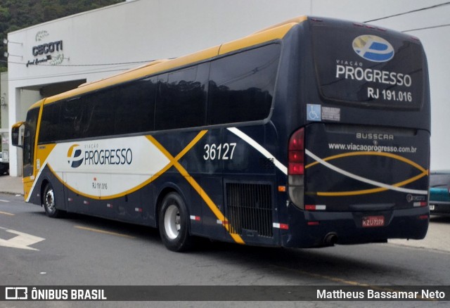 Viação Progresso 36127 na cidade de Juiz de Fora, Minas Gerais, Brasil, por Mattheus Bassamar Neto. ID da foto: 9311564.