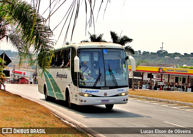 Araguaia Transporte e Turismo 10150 na cidade de Alfenas, Minas Gerais, Brasil, por Lucas Elson de Oliveira. ID da foto: 9309988.