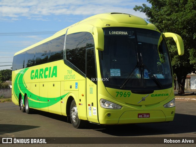 Viação Garcia 7969 na cidade de Paranavaí, Paraná, Brasil, por Robson Alves. Número da foto: #9309493.