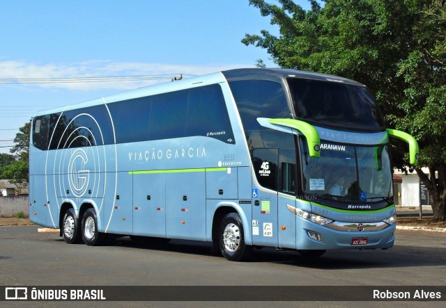 Viação Garcia 8551 na cidade de Paranavaí, Paraná, Brasil, por Robson Alves. ID da foto: 9309502.