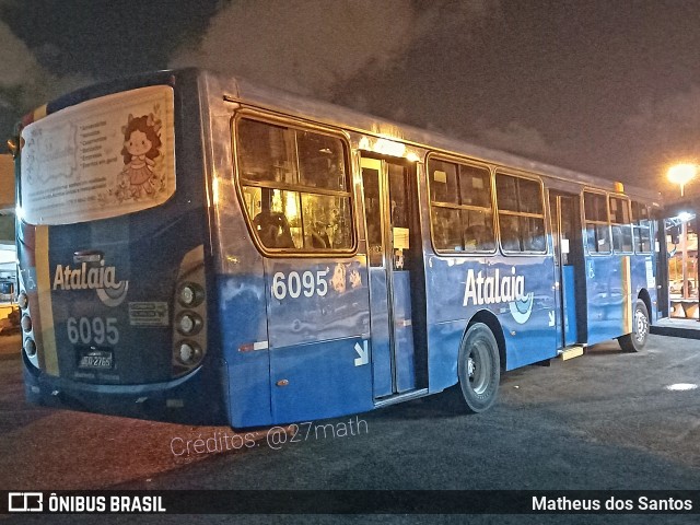 Viação Atalaia Transportes 6095 na cidade de Aracaju, Sergipe, Brasil, por Matheus dos Santos. ID da foto: 9307901.