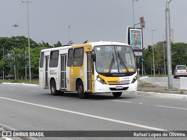 Transunião Transportes 3 6058 na cidade de São Paulo, São Paulo, Brasil, por Rafael Lopes de Oliveira. Número da foto: #9308968.