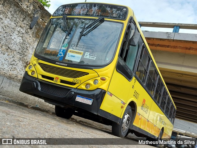 Viação Cidade do Aço 5001 na cidade de Volta Redonda, Rio de Janeiro, Brasil, por Matheus Martins da Silva. Número da foto: #9311571.