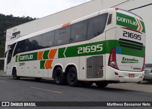 Empresa Gontijo de Transportes 21695 na cidade de Juiz de Fora, Minas Gerais, Brasil, por Mattheus Bassamar Neto. Número da foto: #9311882.