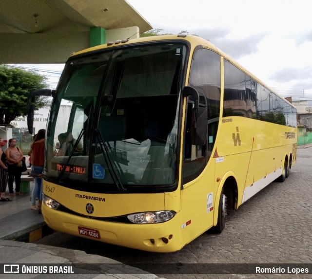 Viação Itapemirim 8647 na cidade de Timbaúba, Pernambuco, Brasil, por Romário Lopes. Número da foto: #9314229.
