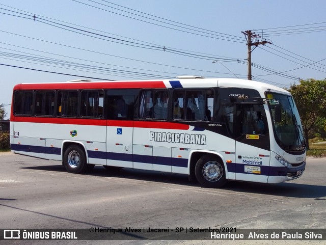 Viação Piracicabana 3114 na cidade de Jacareí, São Paulo, Brasil, por Henrique Alves de Paula Silva. ID da foto: 9313029.