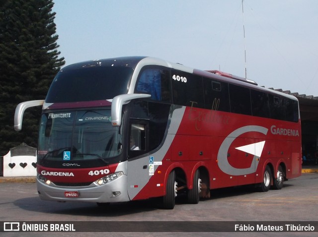 Expresso Gardenia 4010 na cidade de Três Corações, Minas Gerais, Brasil, por Fábio Mateus Tibúrcio. Número da foto: #9312501.