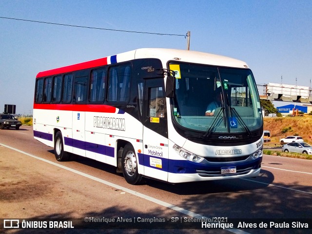 Viação Piracicabana 3131 na cidade de Campinas, São Paulo, Brasil, por Henrique Alves de Paula Silva. ID da foto: 9313039.