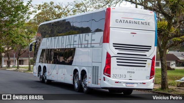 Auto Viação Catarinense 321313 na cidade de Joinville, Santa Catarina, Brasil, por Vinicius Petris. ID da foto: 9312738.