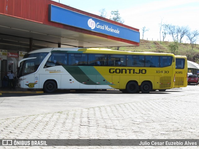 Empresa Gontijo de Transportes 18430 na cidade de João Monlevade, Minas Gerais, Brasil, por Julio Cesar Euzebio Alves. ID da foto: 9314330.