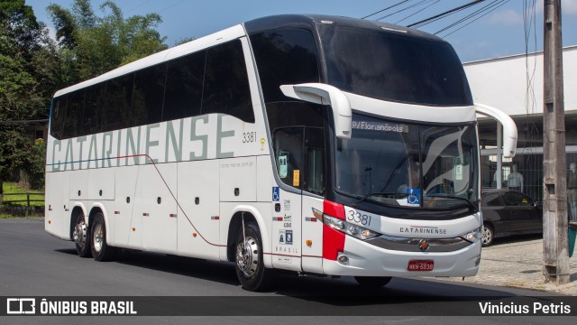 Auto Viação Catarinense 3381 na cidade de Joinville, Santa Catarina, Brasil, por Vinicius Petris. Número da foto: #9312756.