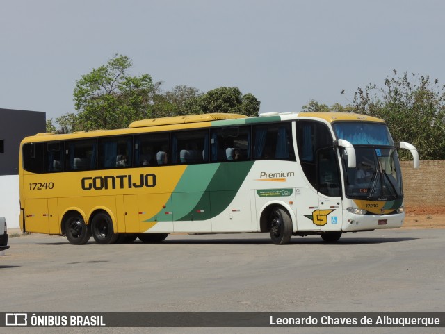 Empresa Gontijo de Transportes 17240 na cidade de Montalvânia, Minas Gerais, Brasil, por Leonardo Chaves de Albuquerque. ID da foto: 9312706.