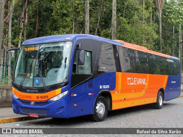 Evanil Transportes e Turismo RJ 132.073 na cidade de Petrópolis, Rio de Janeiro, Brasil, por Rafael da Silva Xarão. ID da foto: 9314453.