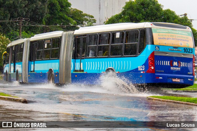 Metrobus 1023 na cidade de Goiânia, Goiás, Brasil, por Lucas Sousa. ID da foto: 9317307.